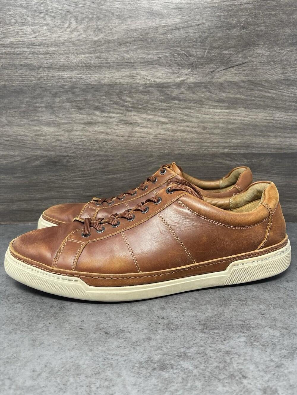 Allen Edmonds Porter City Sneakers Mens Size 14 Brown Leather Derby Lace Up